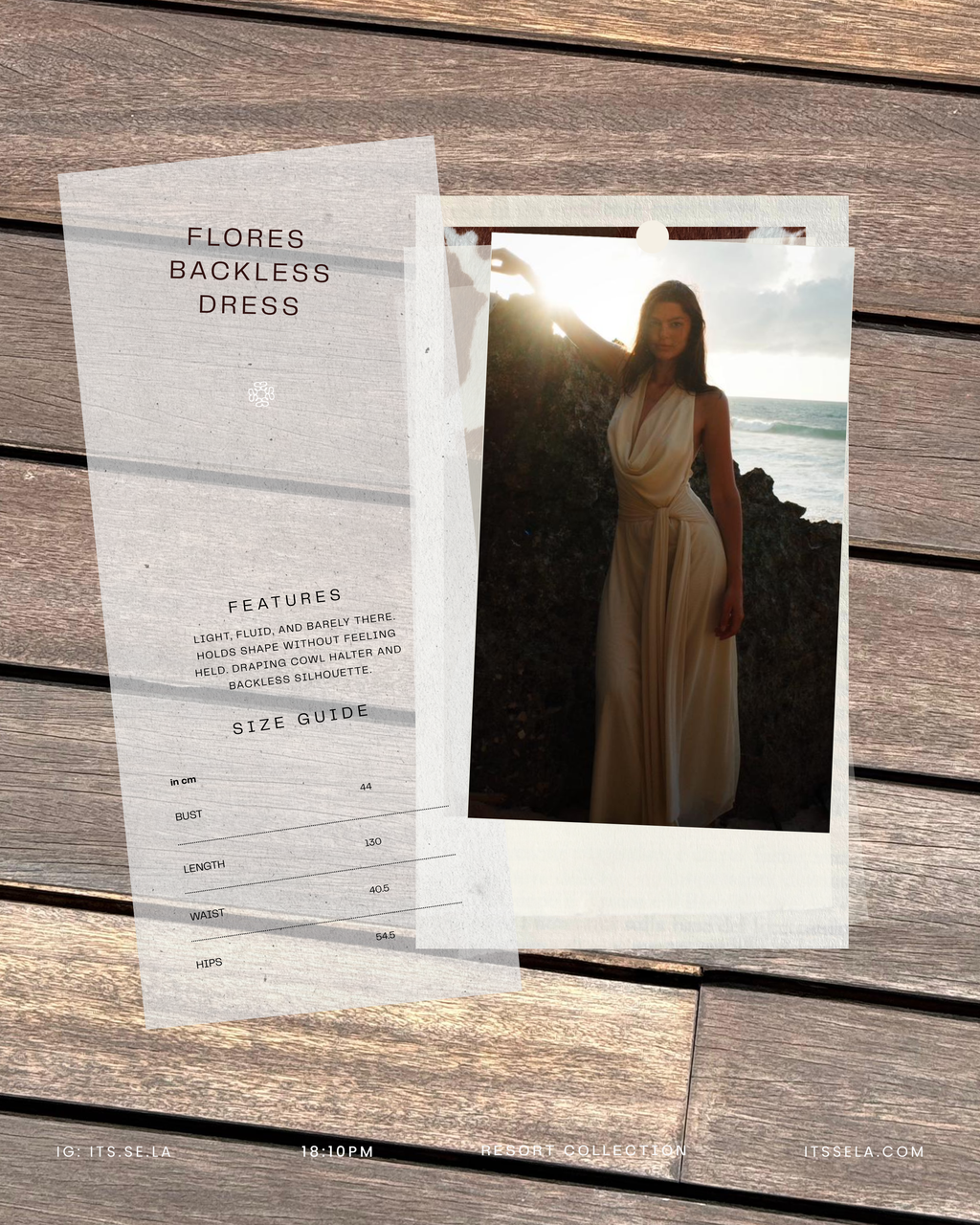 flores backless dress