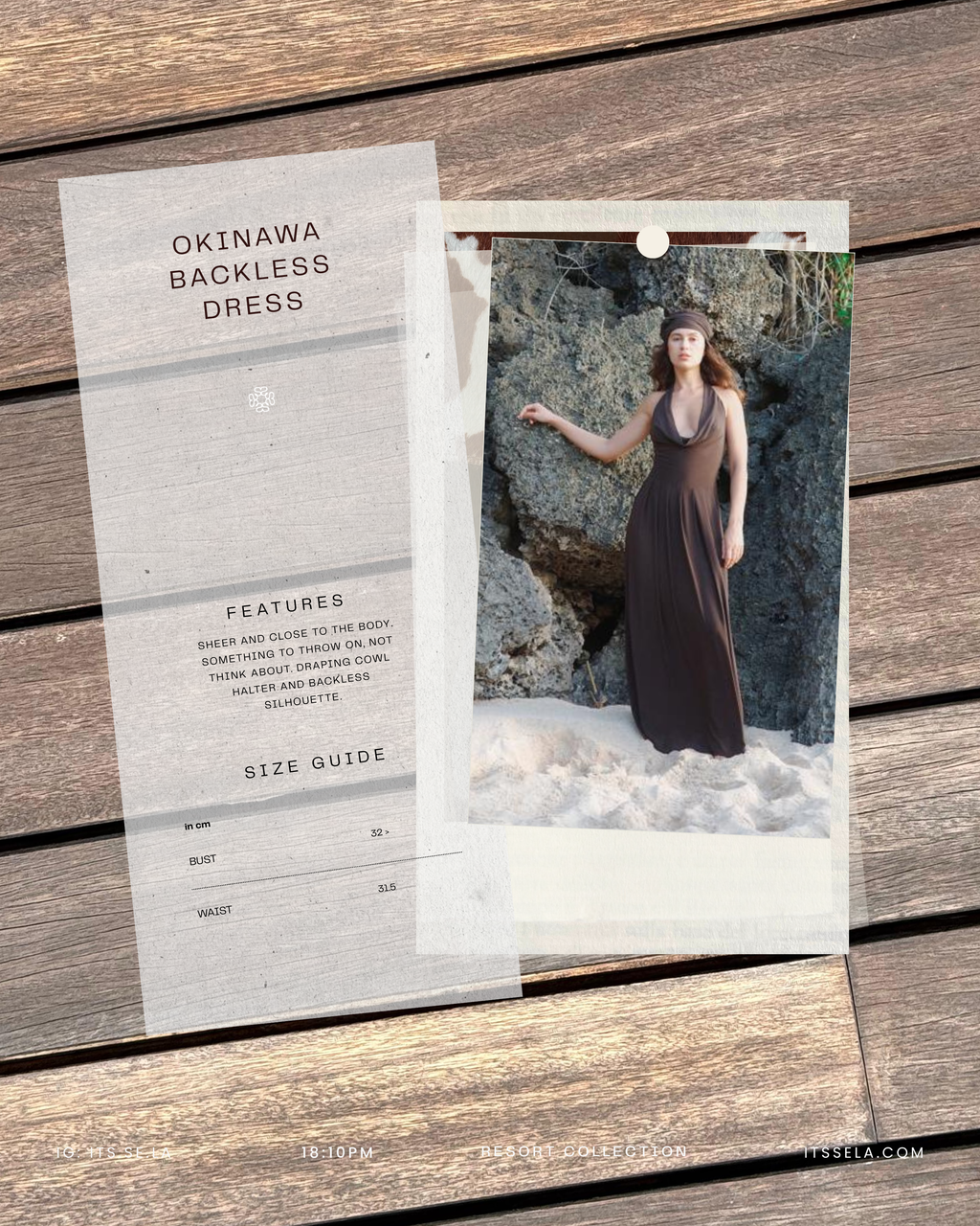 okinawa backless dress