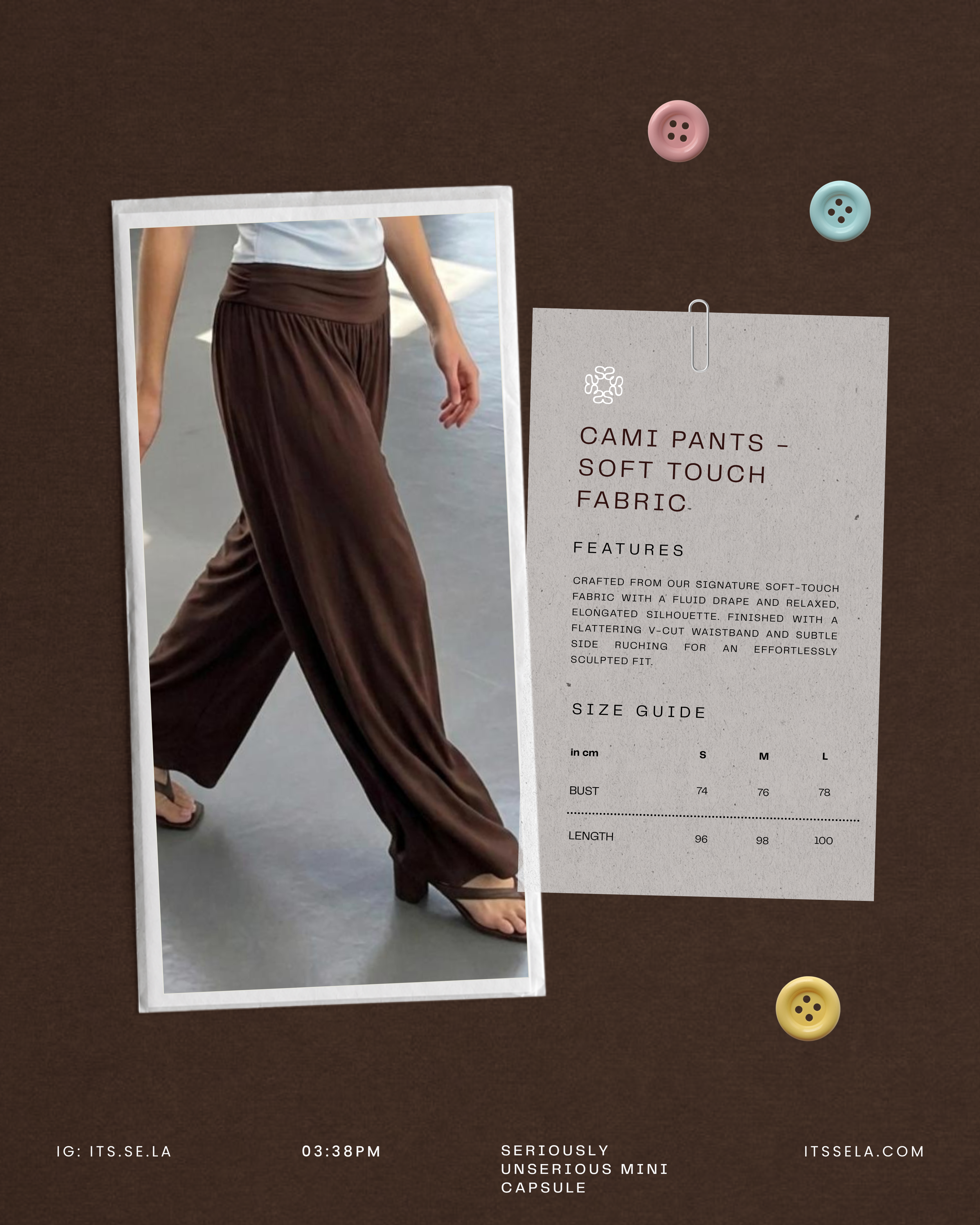 Cami pants - soft touch fabric
