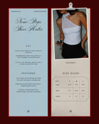 Nomi Strips Sheer Halter Top