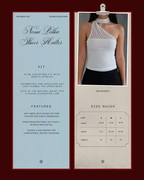 Nomi Polka Sheer Halter Top