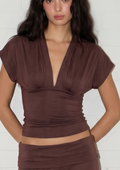 Cami v neck top - soft touch fabric