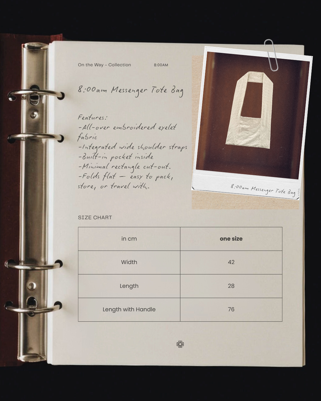 8:00AM Messenger Tote Bag