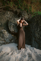okinawa backless dress